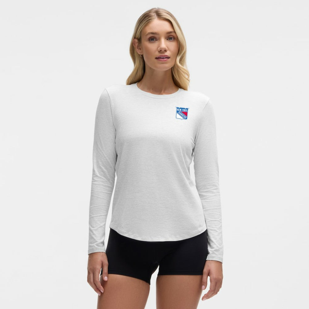 NHL Heathered Core Ultra Light Grey|Heathered Core Ultra Light Grey New York Rangers lululemon Women's Love Long Sleeve T-Shirt
