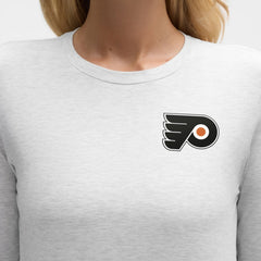NHL Heathered Core Ultra Light Grey|Heathered Core Ultra Light Grey Philadelphia Flyers lululemon Women's Love Long Sleeve T-Shirt