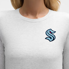 NHL Heathered Core Ultra Light Grey|Heathered Core Ultra Light Grey Seattle Kraken lululemon Women's Love Long Sleeve T-Shirt