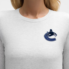 NHL Heathered Core Ultra Light Grey|Heathered Core Ultra Light Grey Vancouver Canucks lululemon Women's Love Long Sleeve T-Shirt