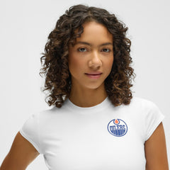NHL White|White Edmonton Oilers lululemon Women's Baby T-Shirt