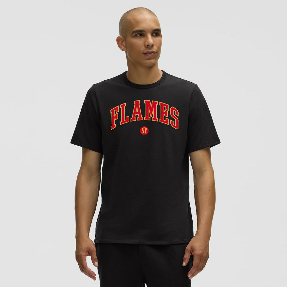 NHL Black|Black Calgary Flames lululemon Organic Cotton Classic-Fit T-Shirt