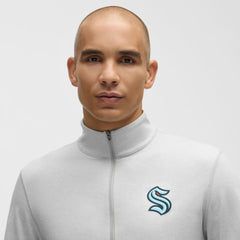 NHL Heather Gray|Heather Gray Seattle Kraken lululemon Soft Jersey Half-Zip Pullover