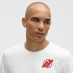 NHL White|White New Jersey Devils lululemon Soft Jersey T-Shirt