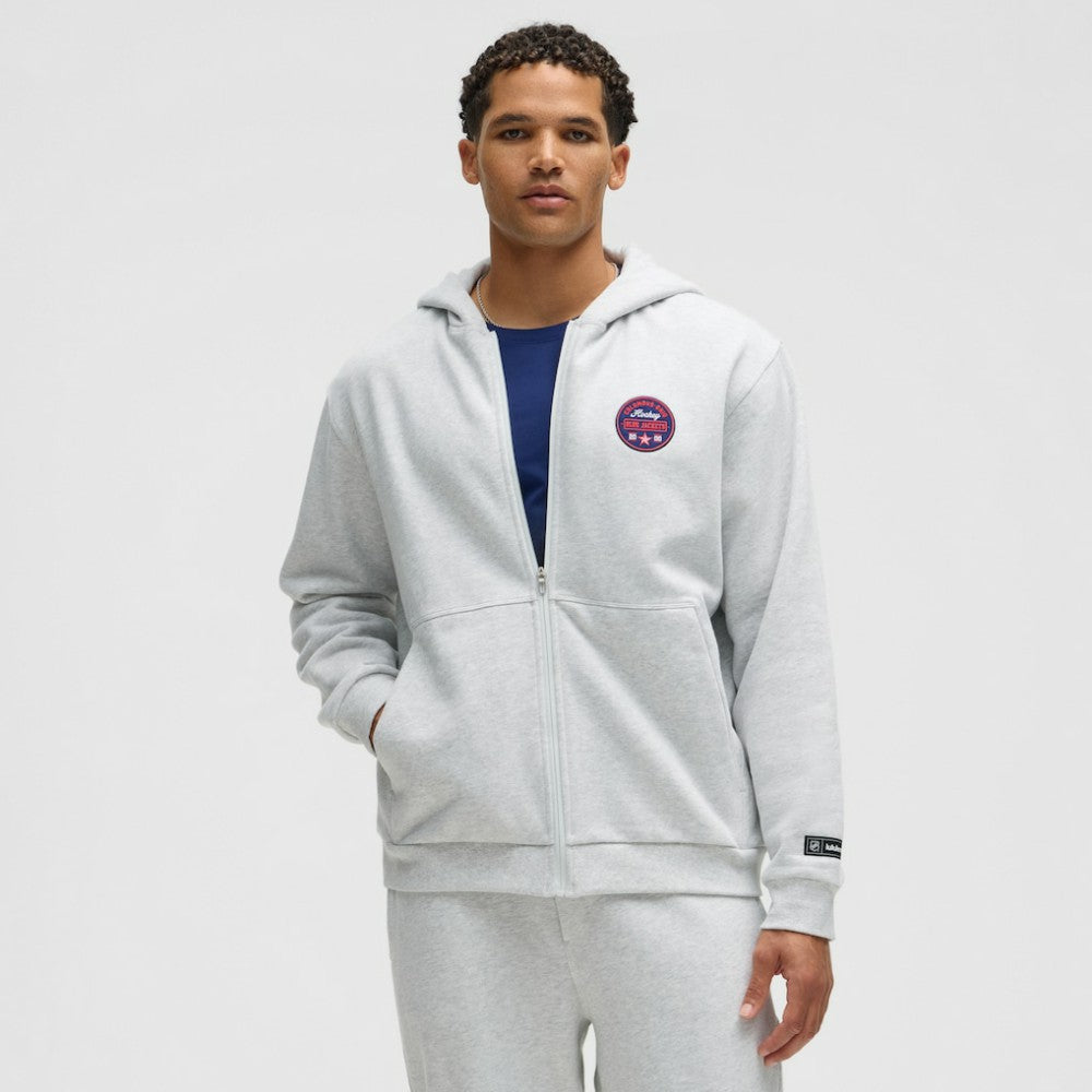 NHL Heathered Core Ultra Light Grey|Heathered Core Ultra Light Grey Columbus Blue Jackets lululemon Steady State Full-Zip Hoodie