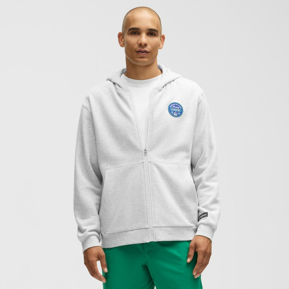 NHL Heathered Core Ultra Light Grey|Heathered Core Ultra Light Grey Vancouver Canucks lululemon Steady State Full-Zip Hoodie
