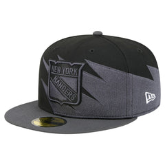 NHL Black New York Rangers New Era Spikes 59FIFTY Fitted Hat