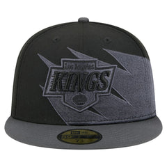NHL Black Los Angeles Kings New Era Spikes 59FIFTY Fitted Hat