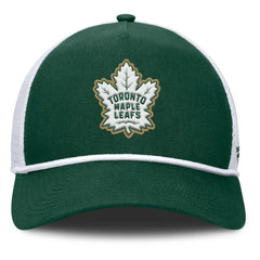 NHL Green/White Toronto Maple Leafs Fanatics Bermuda A-Frame Adjustable Hat