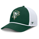 NHL Green/White Pittsburgh Penguins Fanatics Bermuda A-Frame Adjustable Hat