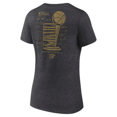 NBA Oklahoma City Thunder Women's 2025 NBA Finals Champions Double Dribble V-Neck T-Shirt