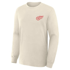 NHL Beige Detroit Red Wings Fanatics Centennial Legacy Long Sleeve T-Shirt