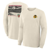 NHL Beige Chicago Blackhawks Fanatics Centennial Legacy Long Sleeve T-Shirt