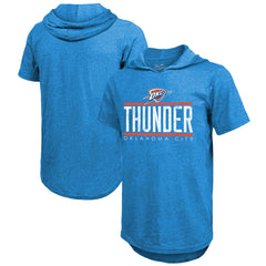 NBA Oklahoma City Thunder Majestic Threads Tri-Blend Hoodie T-Shirt