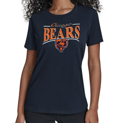 Starter Women's Arch Stripe T-Shirt - Chicago Bears