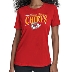Starter Women's Arch Stripe T-Shirt - Kansas City Chiefs