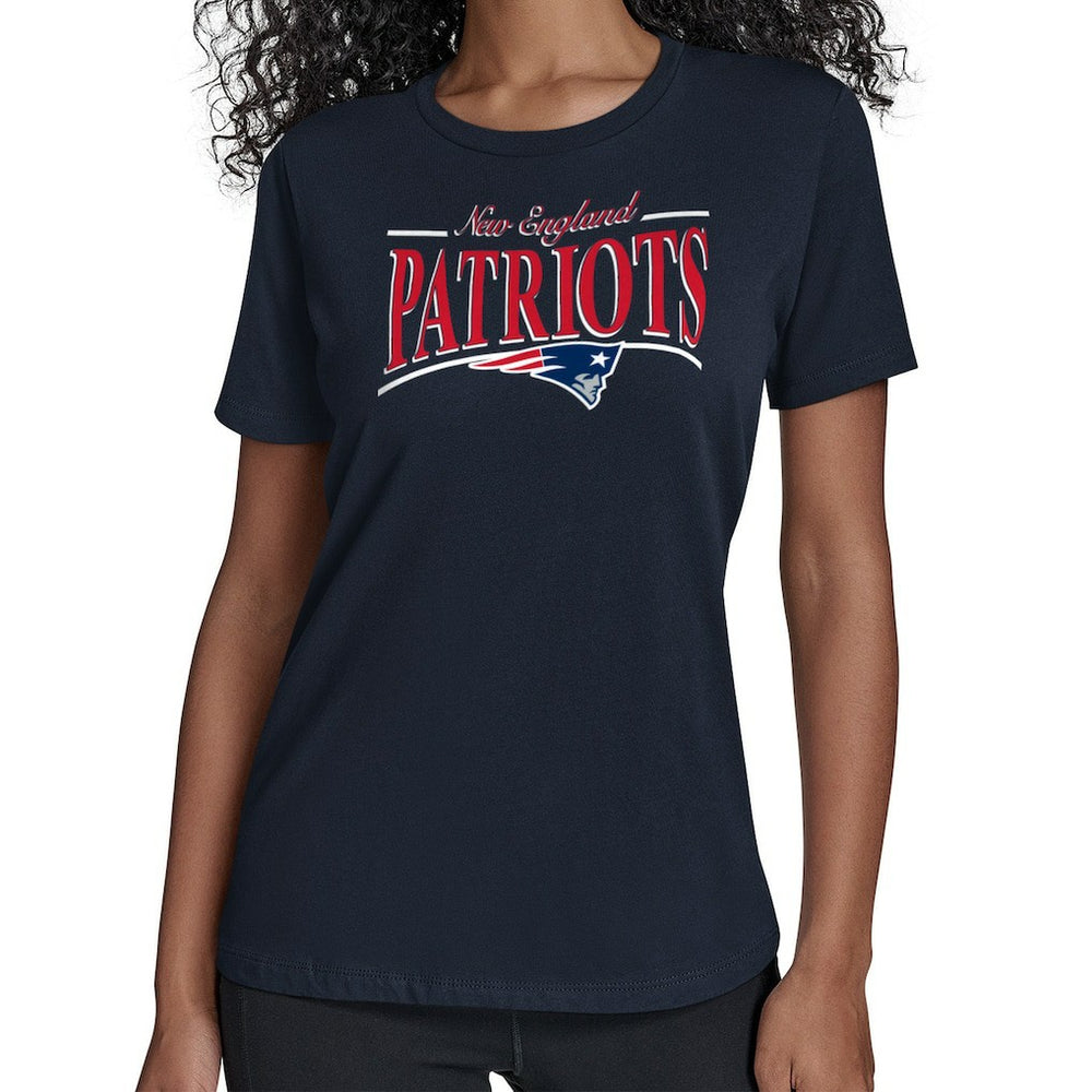 Starter Women's Arch Stripe T-Shirt - New England Patriots