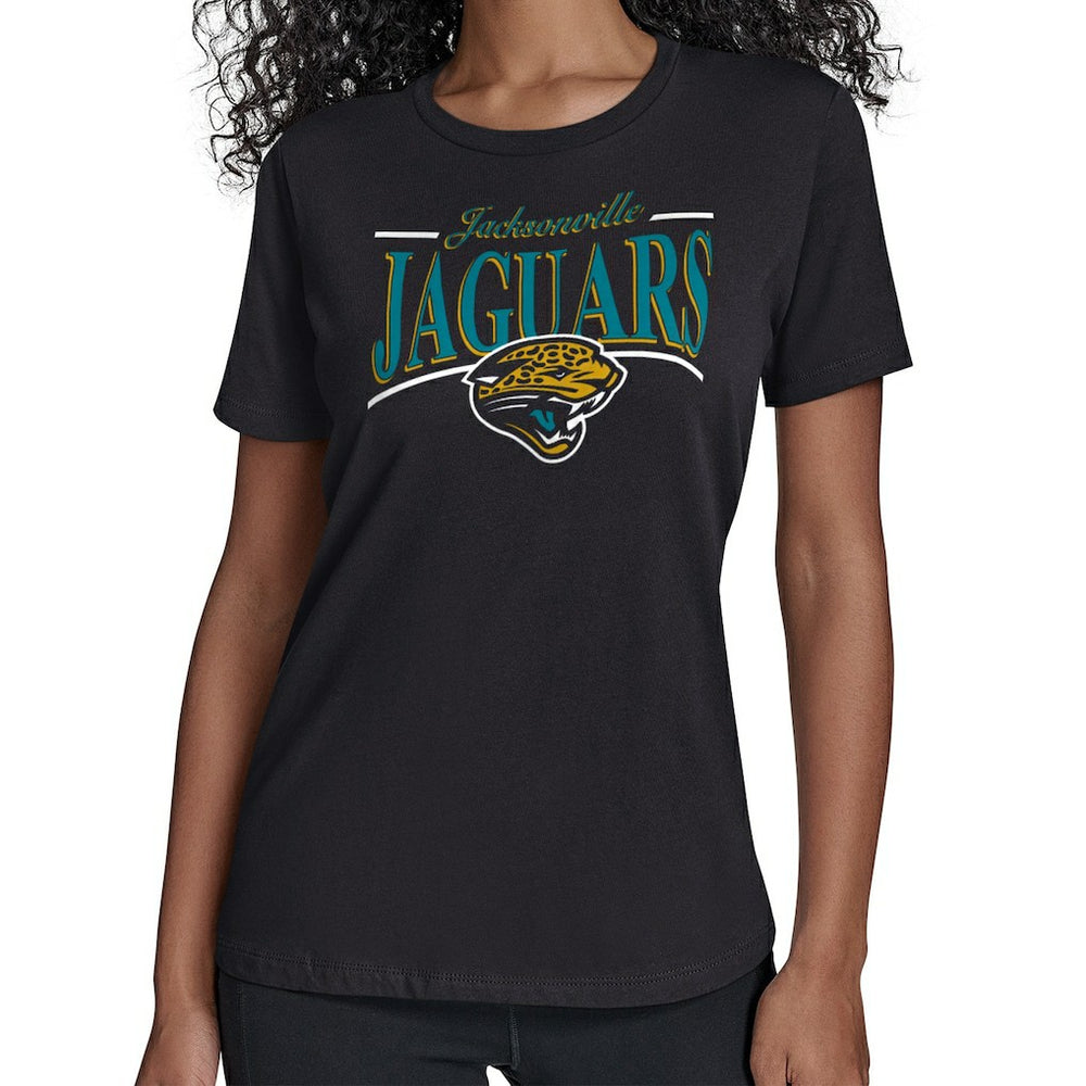 Starter Women's Throwback Arch Stripe T-Shirt - Jacksonville Jaguars