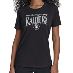 Starter Women's Arch Stripe T-Shirt - Las Vegas Raiders