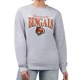 Starter Women's Arch Stripe Fleece Pullover Sweatshirt - Cincinnati Bengals