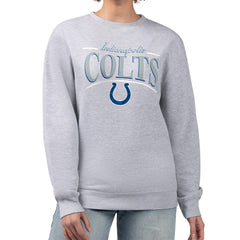 Starter Women's Arch Stripe Fleece Pullover Sweatshirt - Indianapolis Colts