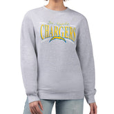 Starter Women's Arch Stripe Fleece Pullover Sweatshirt - Los Angeles Chargers