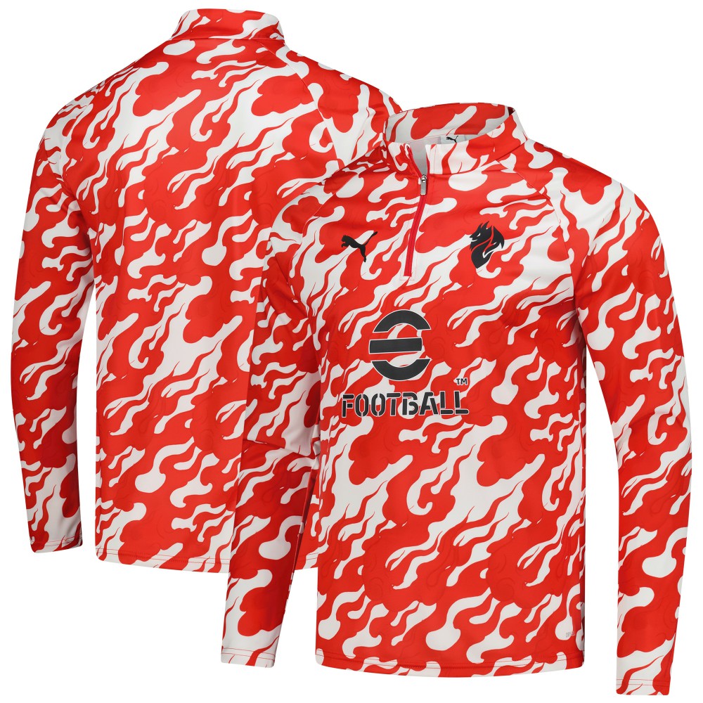 AC Milan 2025/26 Pre-Match dryCell Quarter-Zip Top - Puma Red