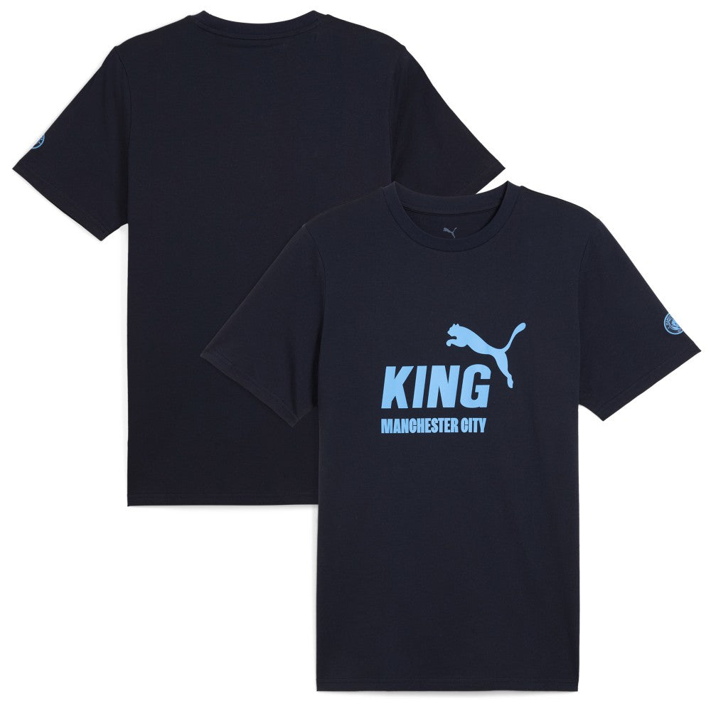 Manchester City 2025/26 King Logo T-Shirt - Puma Navy