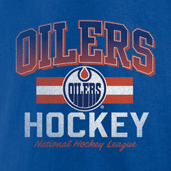 NHL Royal Edmonton Oilers Retro Stripe T-Shirt