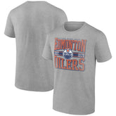 NHL Heather Gray Edmonton Oilers Retro Vibe T-Shirt