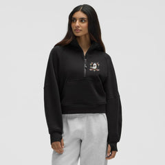NHL Black|Black Anaheim Ducks lululemon Women's Scuba Oversized Half-Zip Hoodie