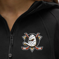 NHL Black|Black Anaheim Ducks lululemon Women's Scuba Oversized Half-Zip Hoodie