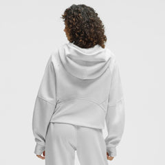 NHL Heathered Core Ultra Light Grey|Heathered Core Ultra Light Grey Los Angeles Kings lululemon Women's Scuba Oversized Half-Zip Hoodie