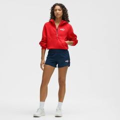 NHL True Red|True Red Washington Capitals lululemon Women's Scuba Oversized Half-Zip Hoodie