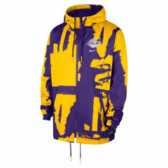 NBA Los Angeles Lakers Unisex Courtside Club Premium Woven Full-Zip Hooded Jacket