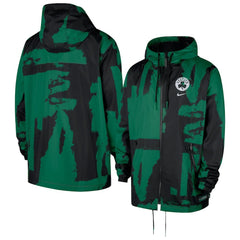 NBA Boston Celtics Courtside Club Premium Woven Full-Zip Hooded Jacket