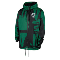 NBA Boston Celtics Courtside Club Premium Woven Full-Zip Hooded Jacket