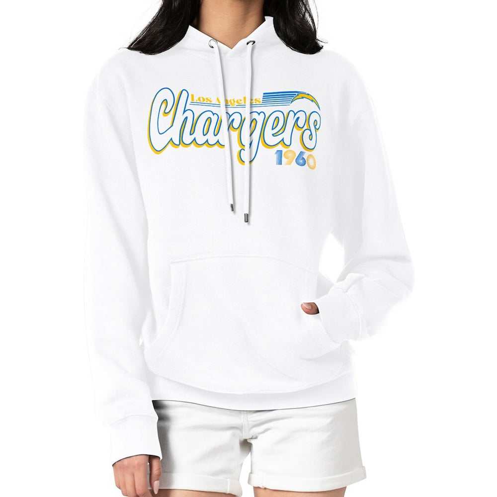 Starter Women's Groovy Script Pullover Hoodie - Los Angeles Chargers