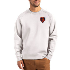 Cutter & Buck Throwback Roam Recycled Raglan Pullover Sweatshirt - Chicago Bears