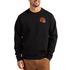 Cutter & Buck Helmet Roam Recycled Raglan Pullover Sweatshirt - Cleveland Browns