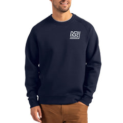Cutter & Buck Throwback Roam Recycled Raglan Pullover Sweatshirt - New York Giants