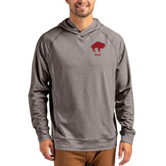 Cutter & Buck Adapt Historic Knit Recycled Raglan Pullover Hoodie - Buffalo Bills
