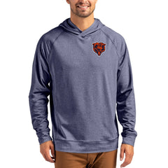Cutter & Buck Adapt Knit Recycled Raglan Pullover Hoodie - Chicago Bears