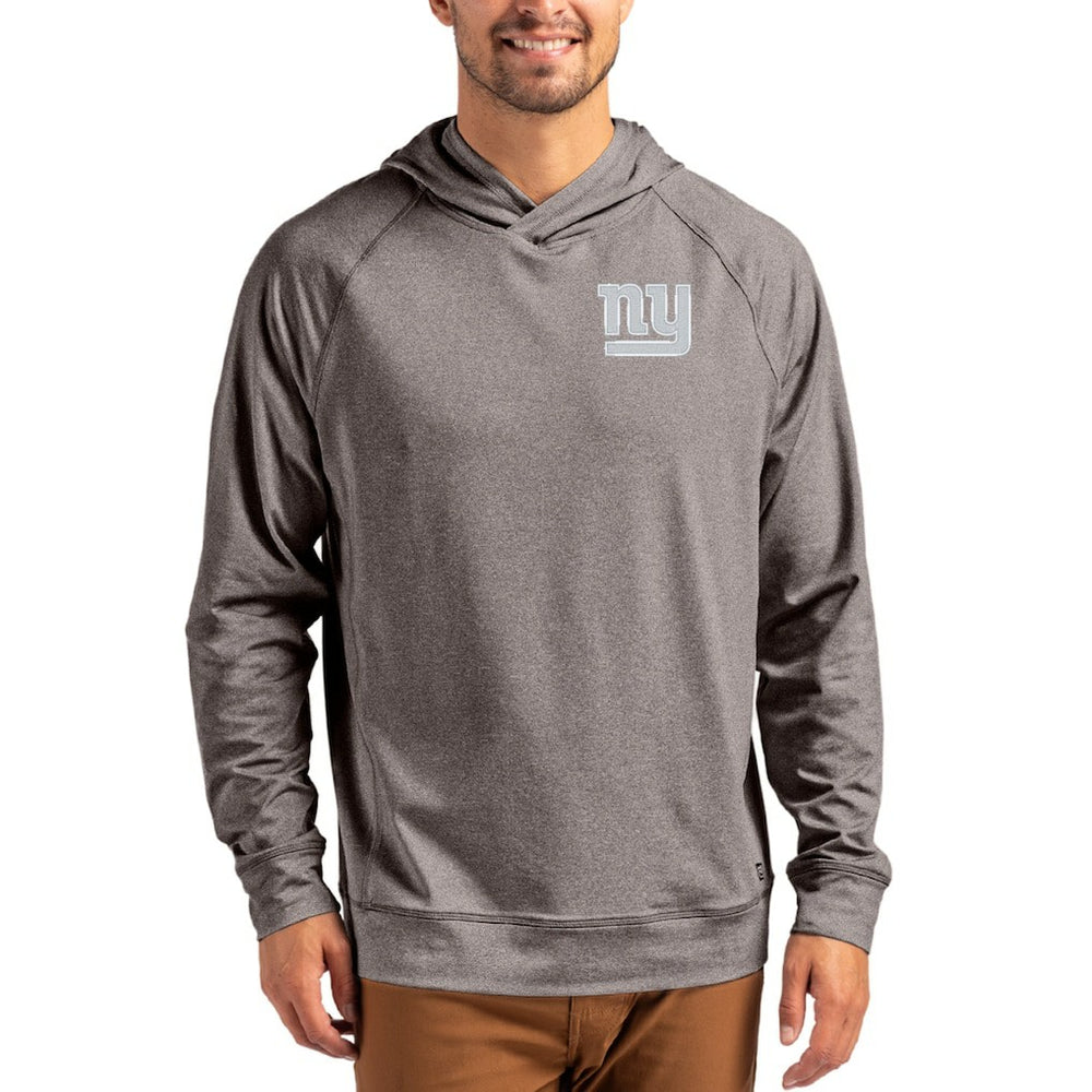 Cutter & Buck Adapt Knit Recycled Raglan Pullover Hoodie - New York Giants