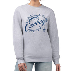 G-III 4Her by Carl Banks Women's Distressed Graphics Fleece Pullover Sweatshirt - Dallas Cowboys