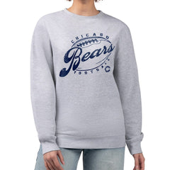 G-III 4Her by Carl Banks Women's Distressed Graphics Fleece Pullover Sweatshirt - Chicago Bears
