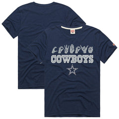 Homage Unisex NFL ASL Collection by Love Sign Tri-Blend T-Shirt - Dallas Cowboys