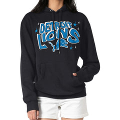 Starter Women's Fireworks Fleece Pullover Hoodie - Detroit Lions