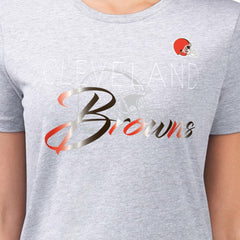 G-III 4Her by Carl Banks Women's Super-Slim Fit Lightweight Shadow Logo T-Shirt - Cleveland Browns