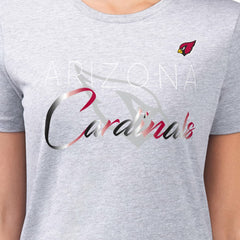 G-III 4Her by Carl Banks Women's Super-Slim Fit Lightweight Shadow Logo T-Shirt - Arizona Cardinals